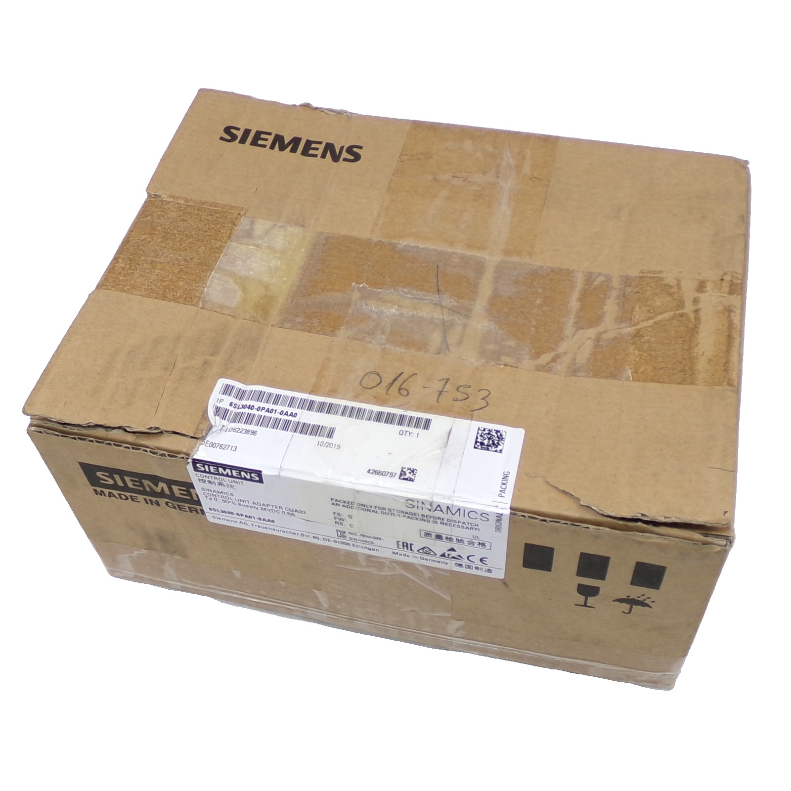 Siemens SINAMICS CUA32 Control Unit Adapter 6SL3040-0PA01-0AA0