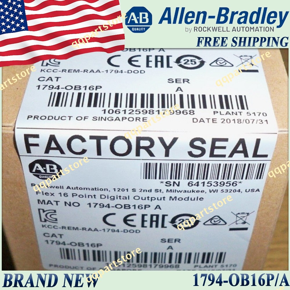 Factory Sealed AB 1794-OB16P/A Flex 16Point Digital Output Module 1794OB16P serA