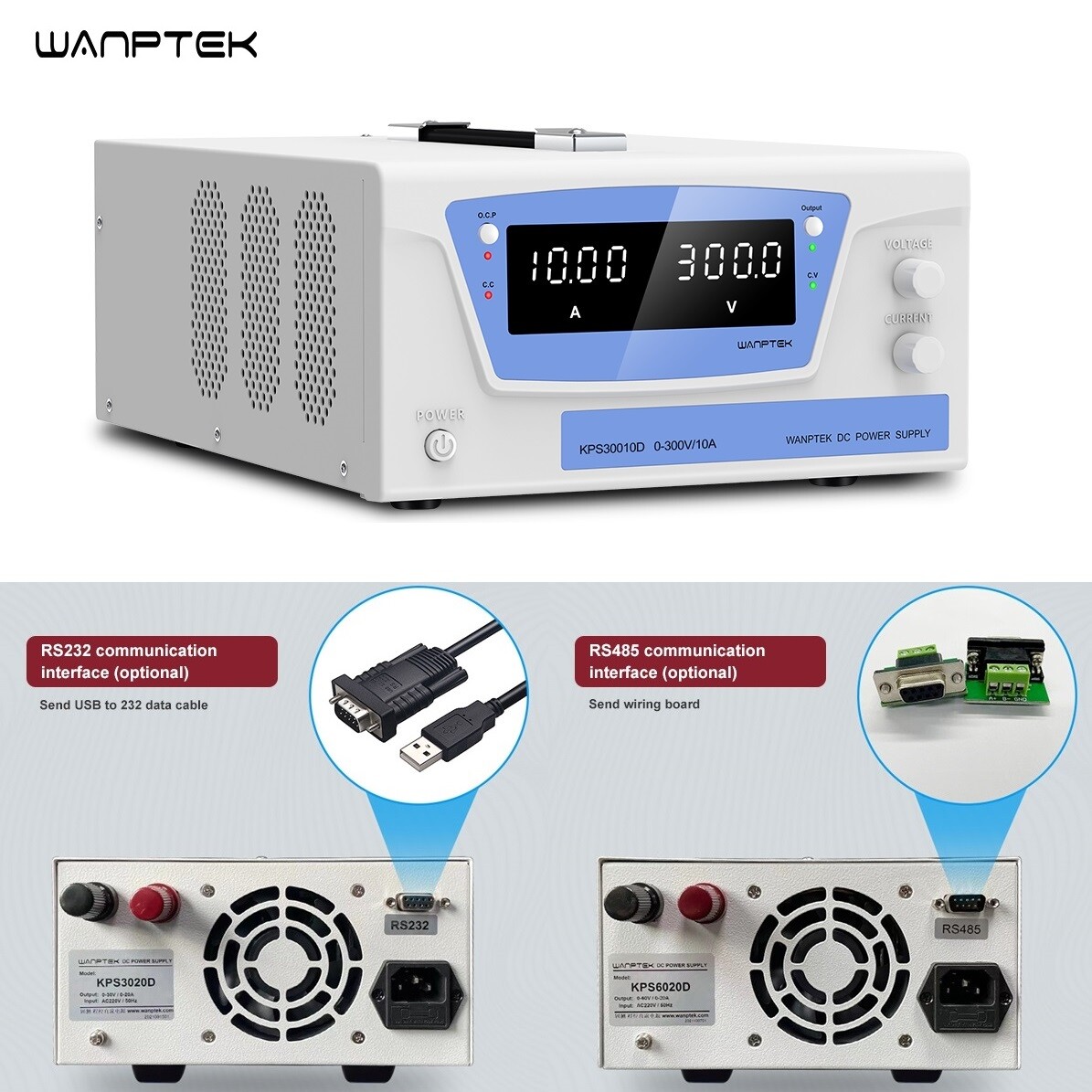 15V 30V 50A 60A 80A 100A Lab Adjustable DC Power Supply Variable With RS485/ 232