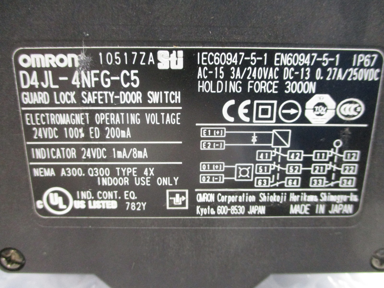 OMRON D4JL-4NFG-C5 SWITCH NSNP