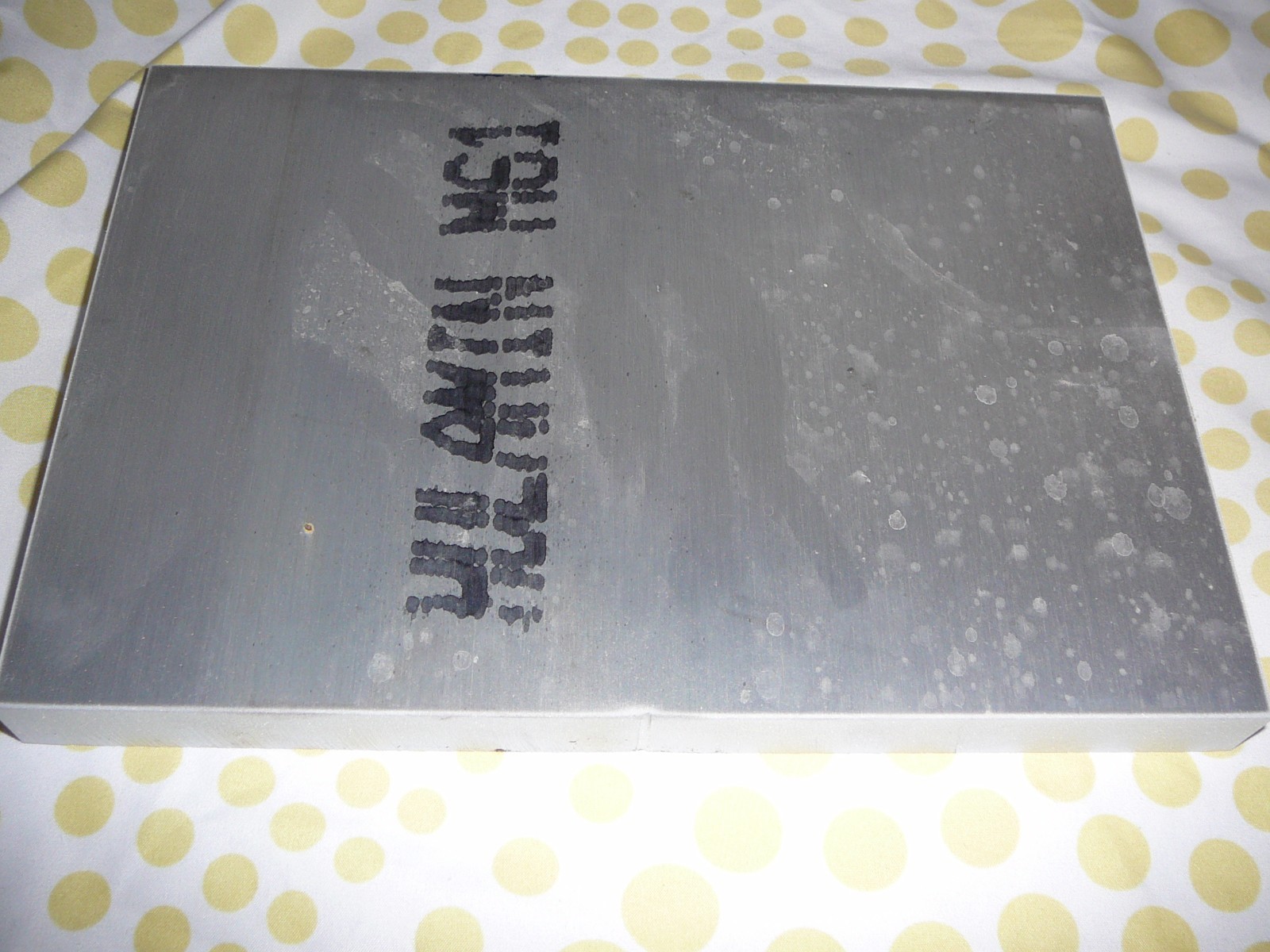 1/2″ X 9 7/8″ x 12 1/8″ radiused ALUMINUM 6061 Solid Plate Stock .50 thick