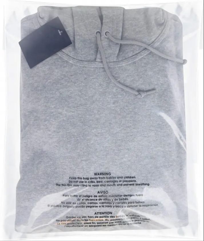 14″ X 20″ Poly Bags Suffocation Warning Clear Merchandise 1.5 mil Self Seal Bag