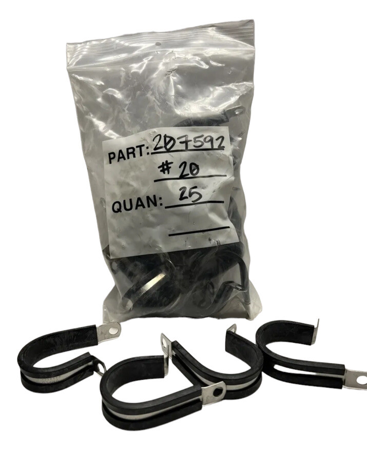 (25 Pc) Umpco S325SSG20 Stainless Steel Cable Cushion Clamp, 1-1/4”, S325SSG 20