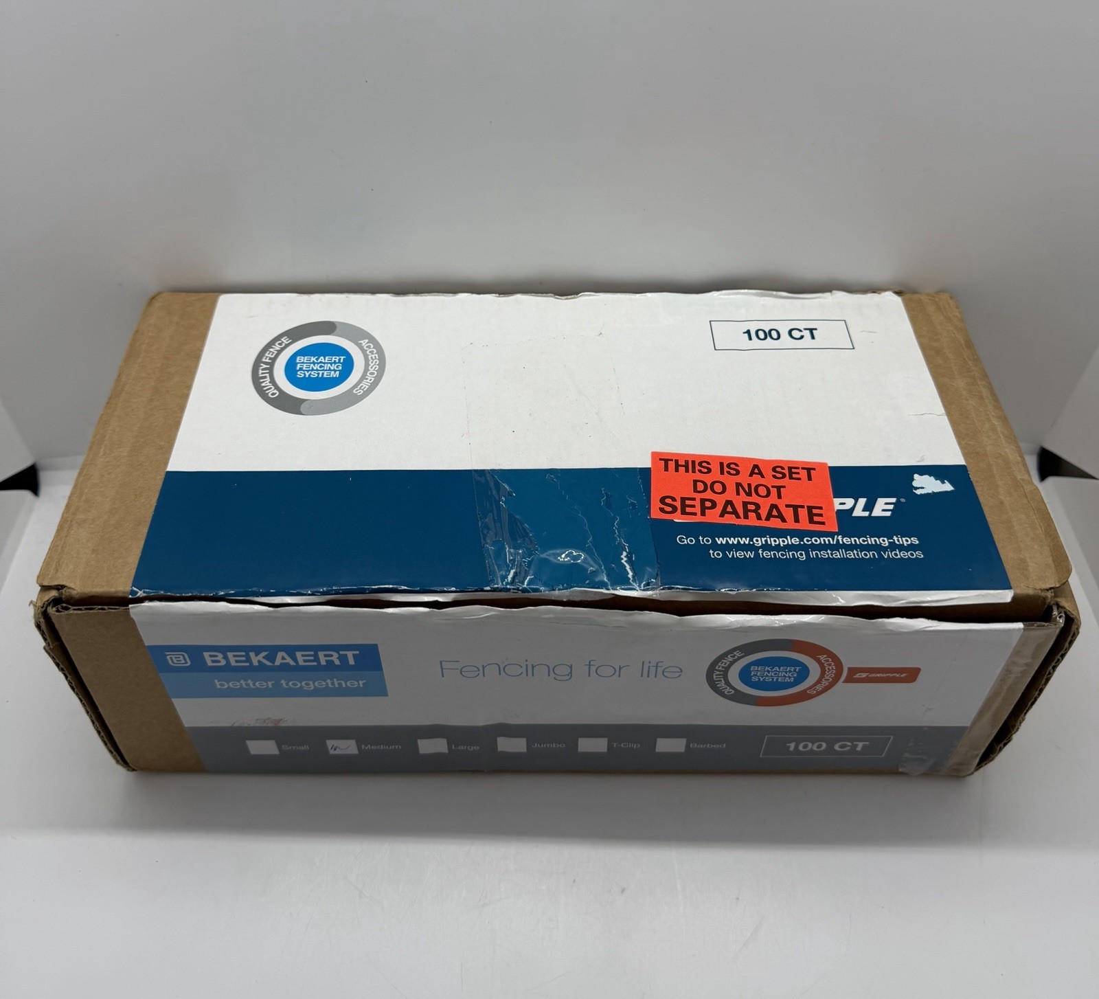 Gripple Plus Medium 100 ct Box with Flag Key-Open Box-