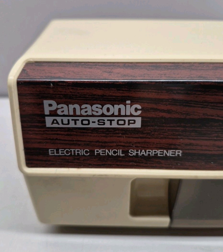 VINTAGE Panasonic KP-110 Electric Pencil Sharpener , 120V, Auto-Stop