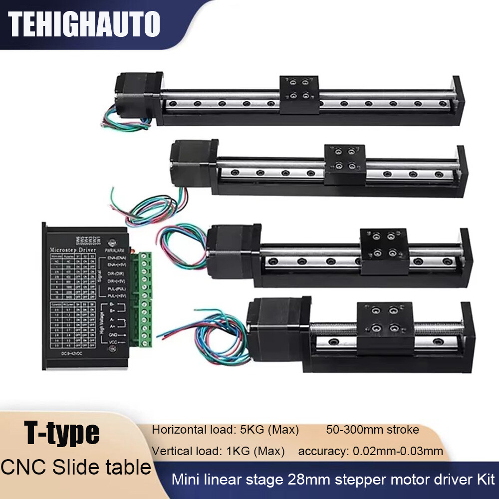 Linear Guide Rail Translation Stage nema17 Motor XYZ Axis CNC Sliding Table Kit