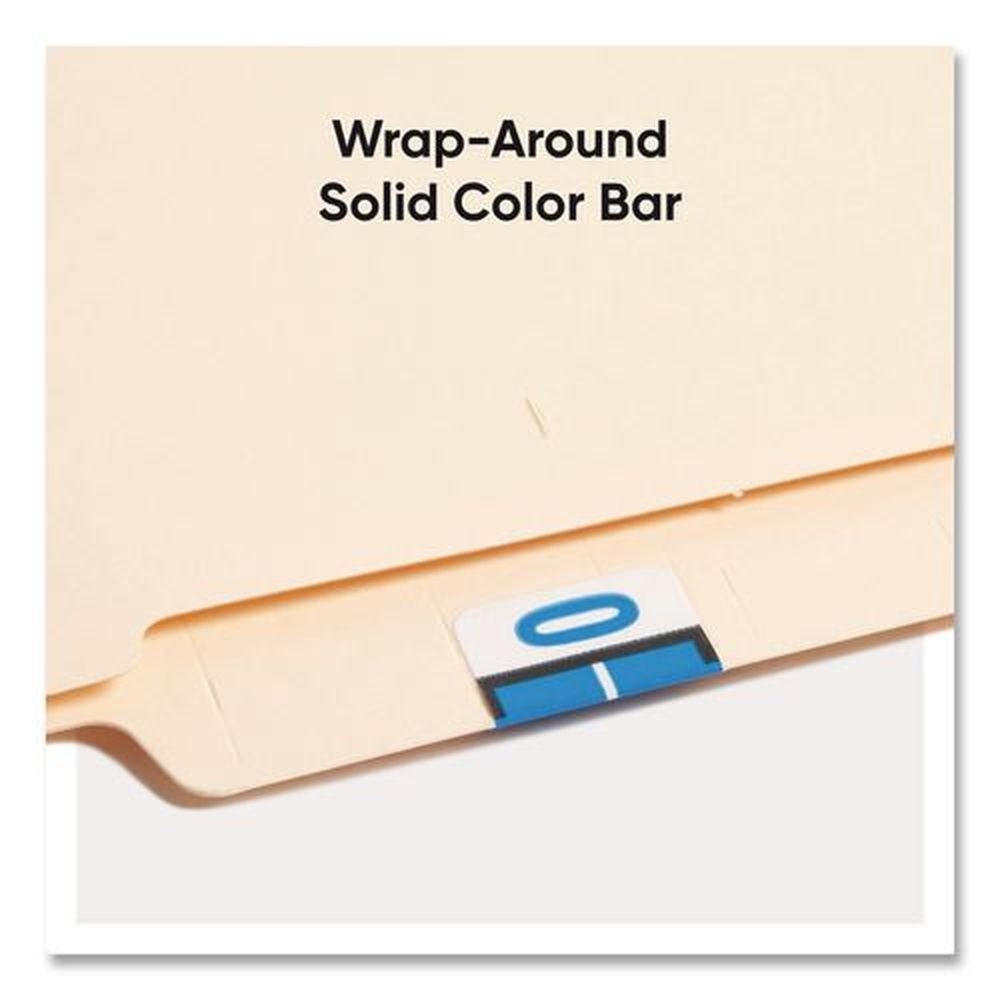 Smead 67085 1 in. x 1.25 in. O Colored End Tab Filing Labels – WT (500/Roll) New