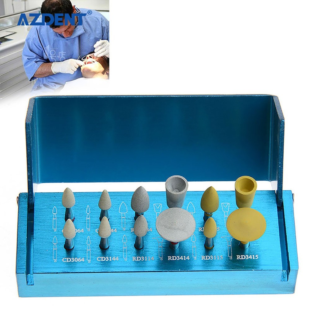Dental Zirconia Intraoral Clinical Diamond Polishing Kit For Low Speed Handpiece