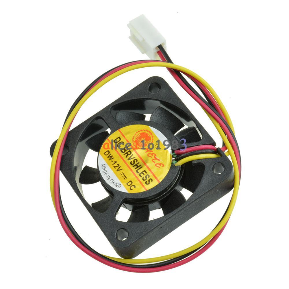 1/5PCS 2/3Pin 4cm Computer CPU Cooler Cooling Fan PC 40x40x10mm DC 12V