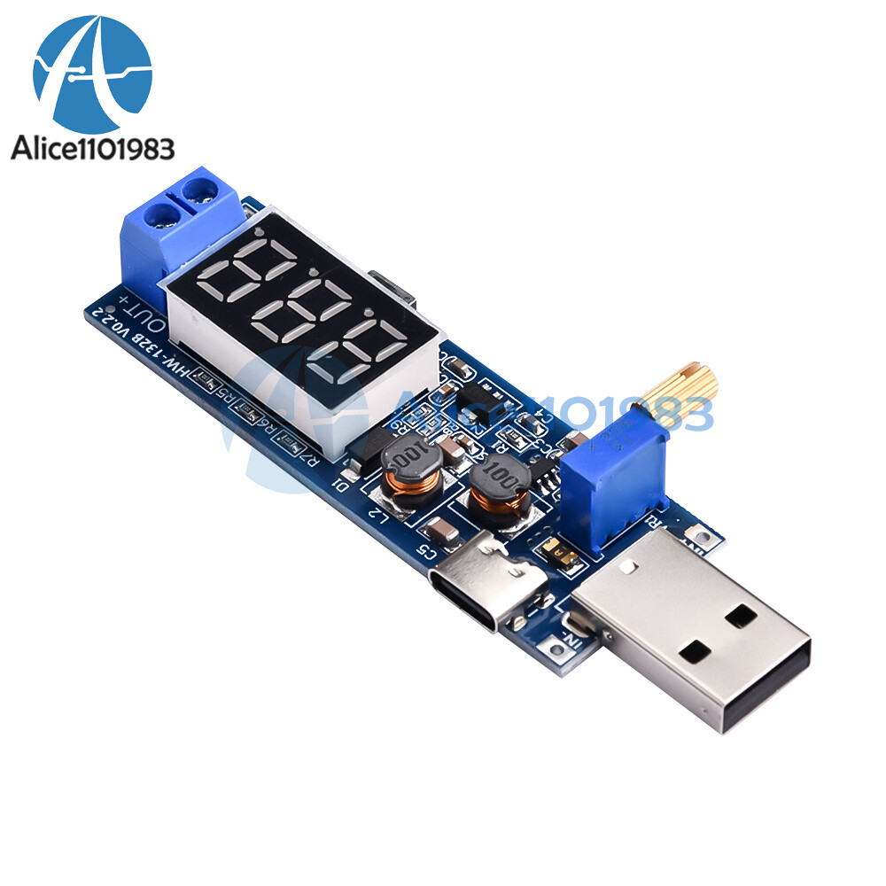 DC-DC 5V to 1.2V~24V USB Step UP Down Boost Buck Adjustable Power Supply Module