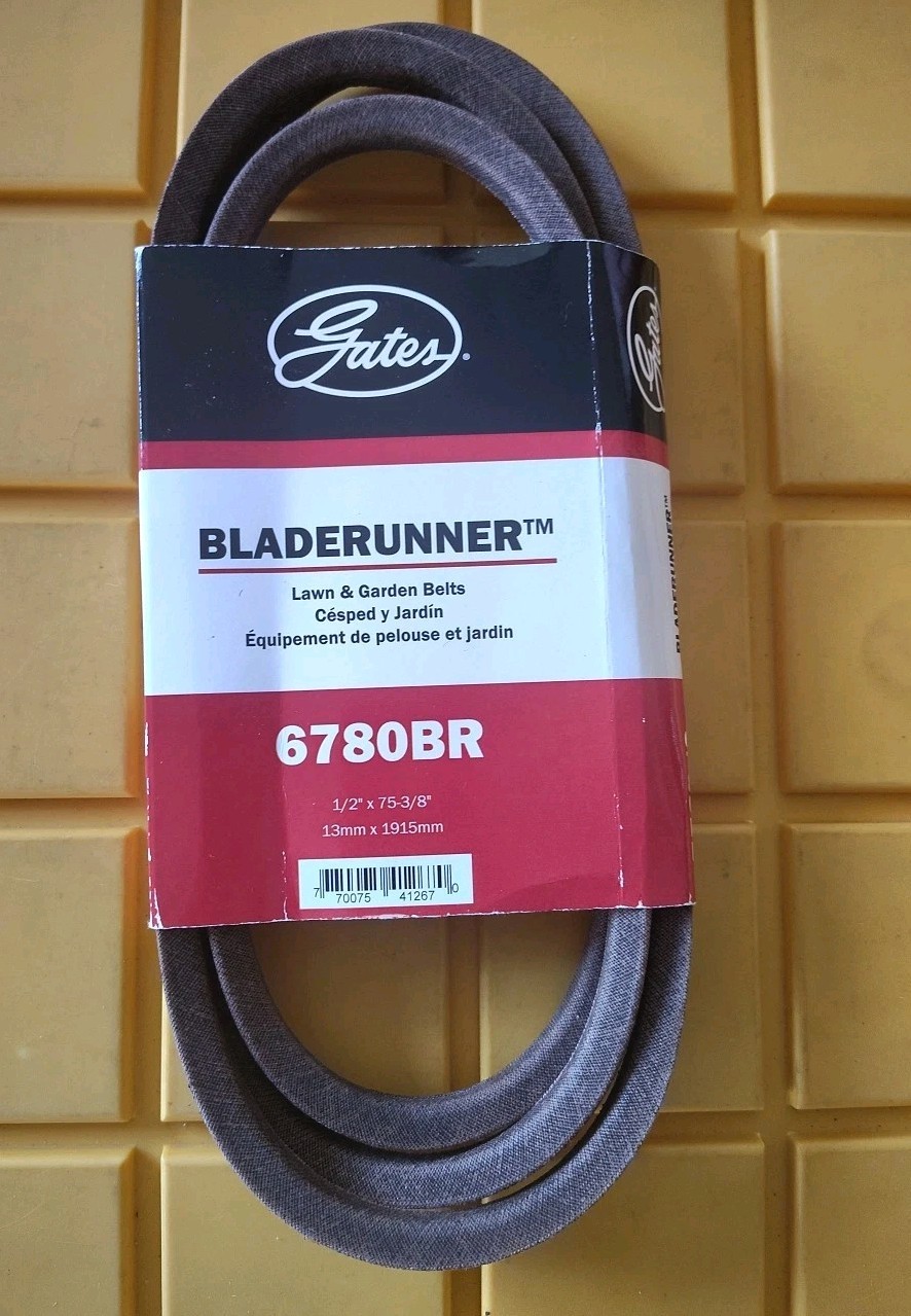 Gates 6780BR BladeRunner Power Equipment Accessory Drive Belt 1/2″ X 75-3/8″ 🆕