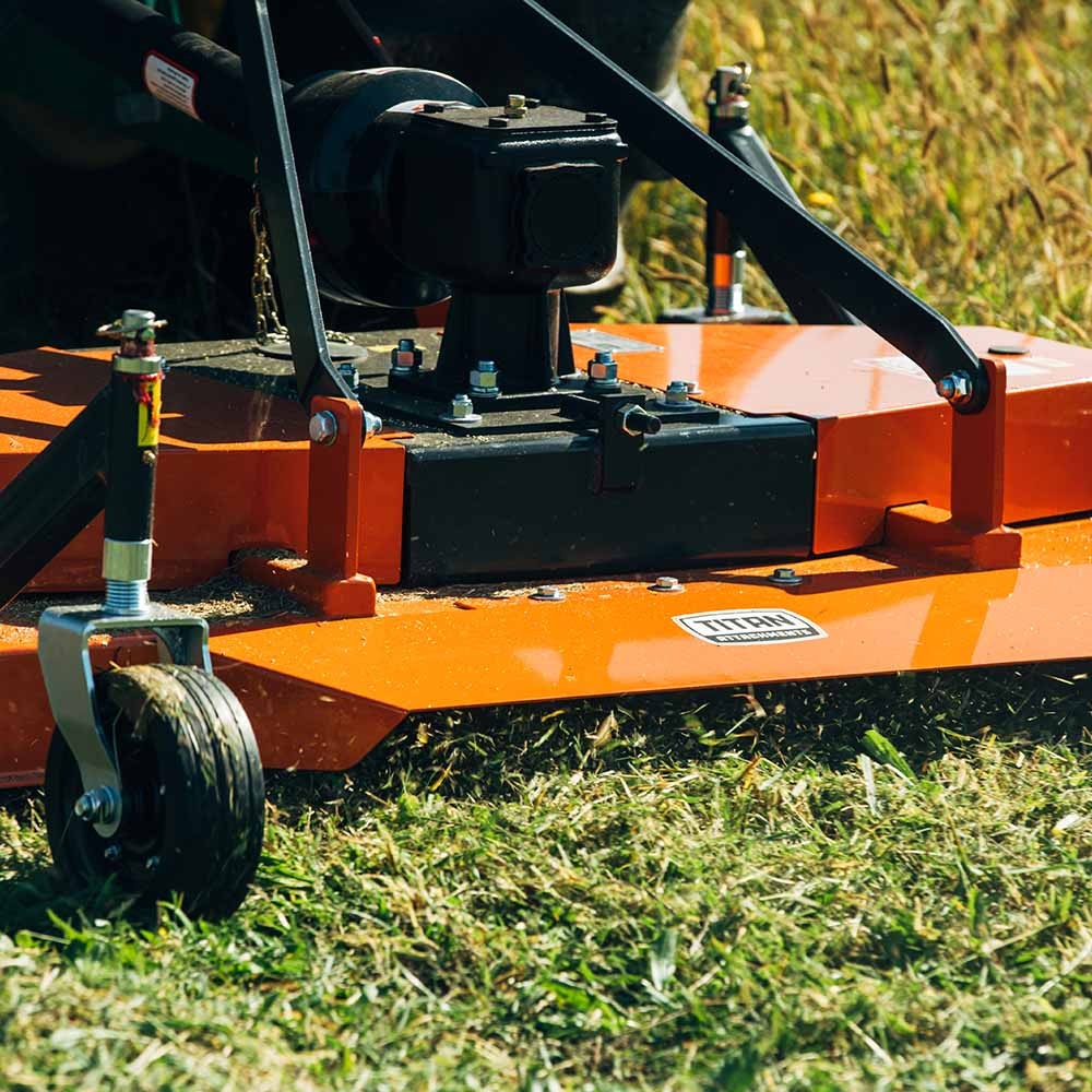Titan Attachments 3 Point PTO Finish Mower, 72″ Cutting Width, Category 1 Hitch