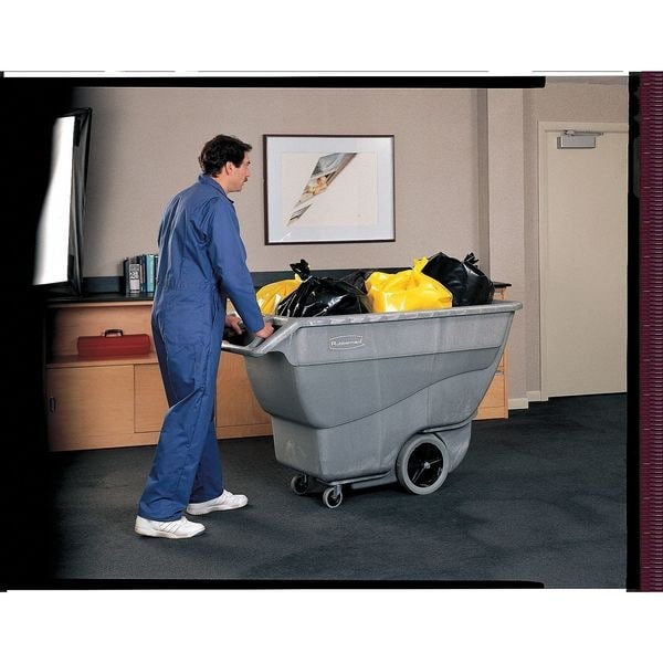 Rubbermaid Commercial Fg102800bla Tilt Truck Lid, Black, Fits 20-1/4 Cu. Ft.