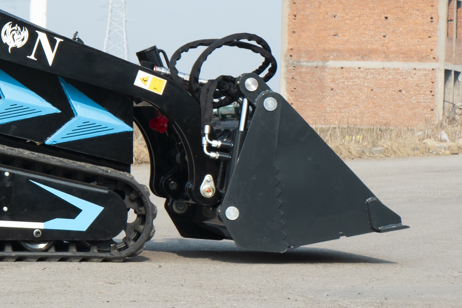 4-In-1 Combo Mini Skid Steer Bucket attachment for TYPHON STOMP X1300 &STOMP 509