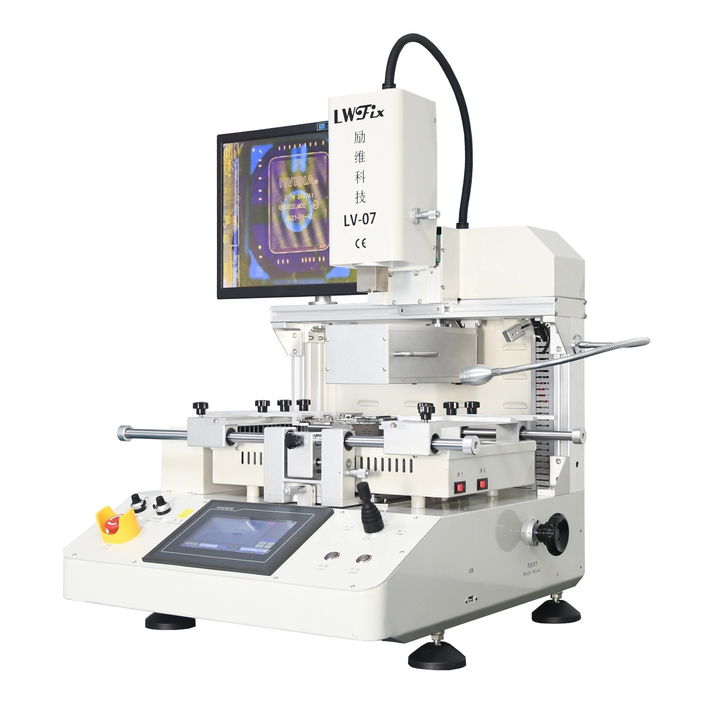 IR 15000 Optical Alignment BGA Rework Station Infrared Heating Repair Station EU