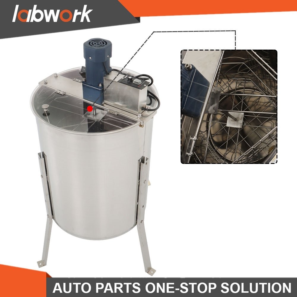 Labwork Stainless Steel Electric Honey Extractor Beekeeping Equipment 4/8 Frames