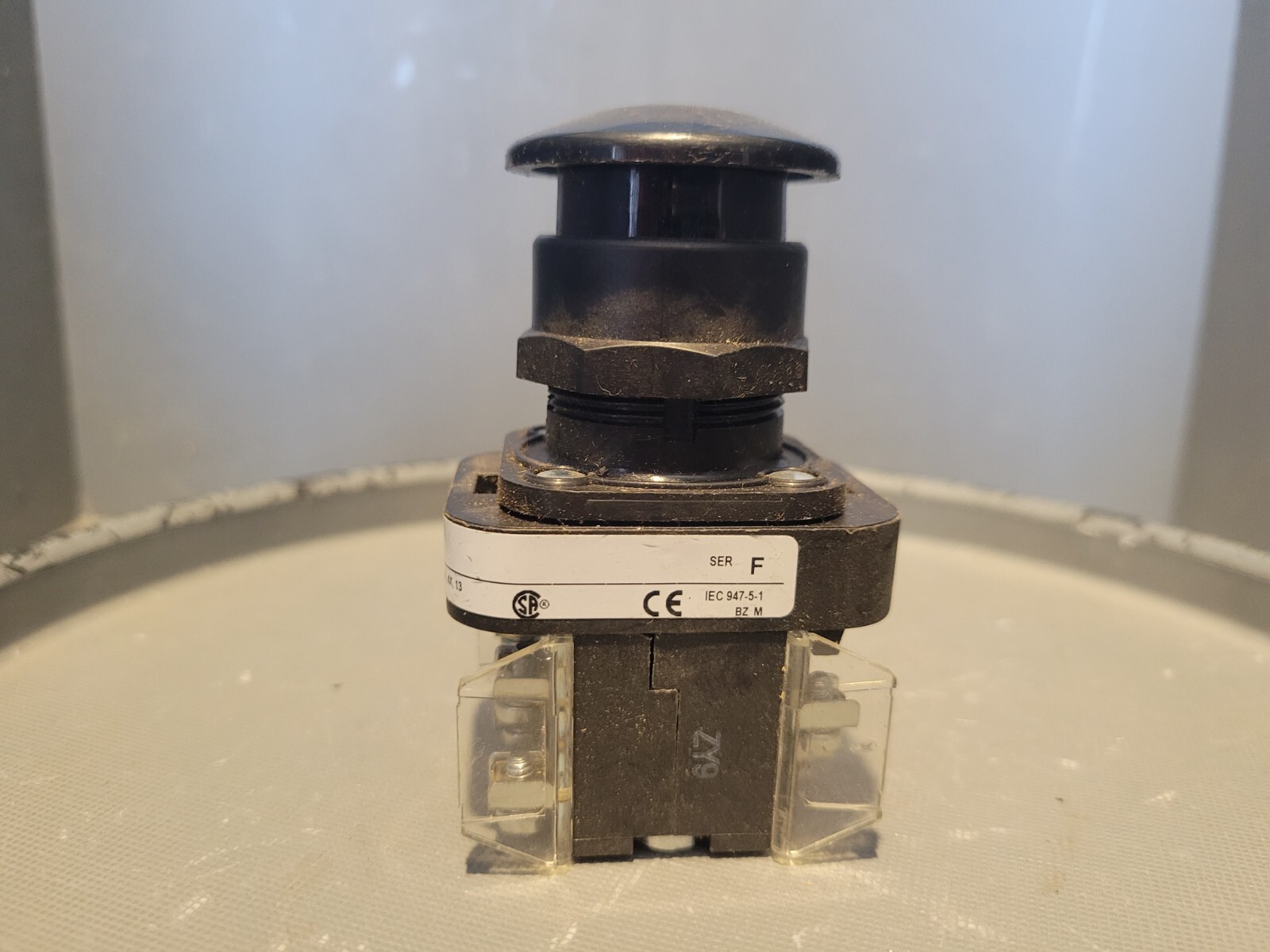 Allen Bradley Pushbutton, Black, Series F, 800H-DR2B