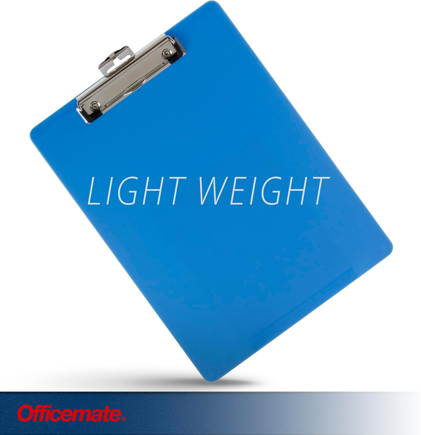 Recycled Plastic Clipboard, Holds 8.5 x 11 Sheets, Blue