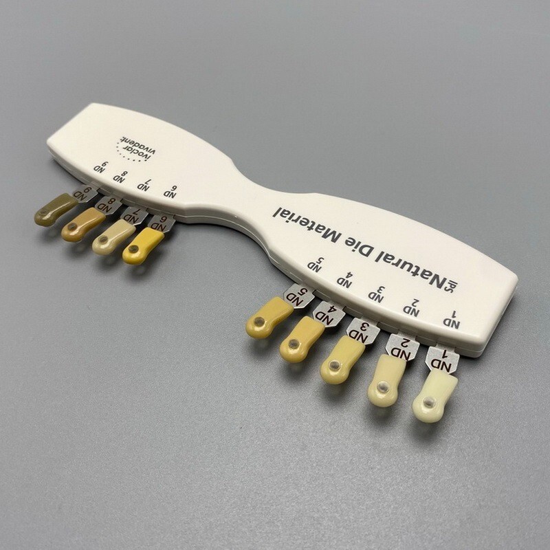 Dental Ivoclar Vivadent Dental Shade Guide Natural Die ND1-9 Color Bleach Teeth