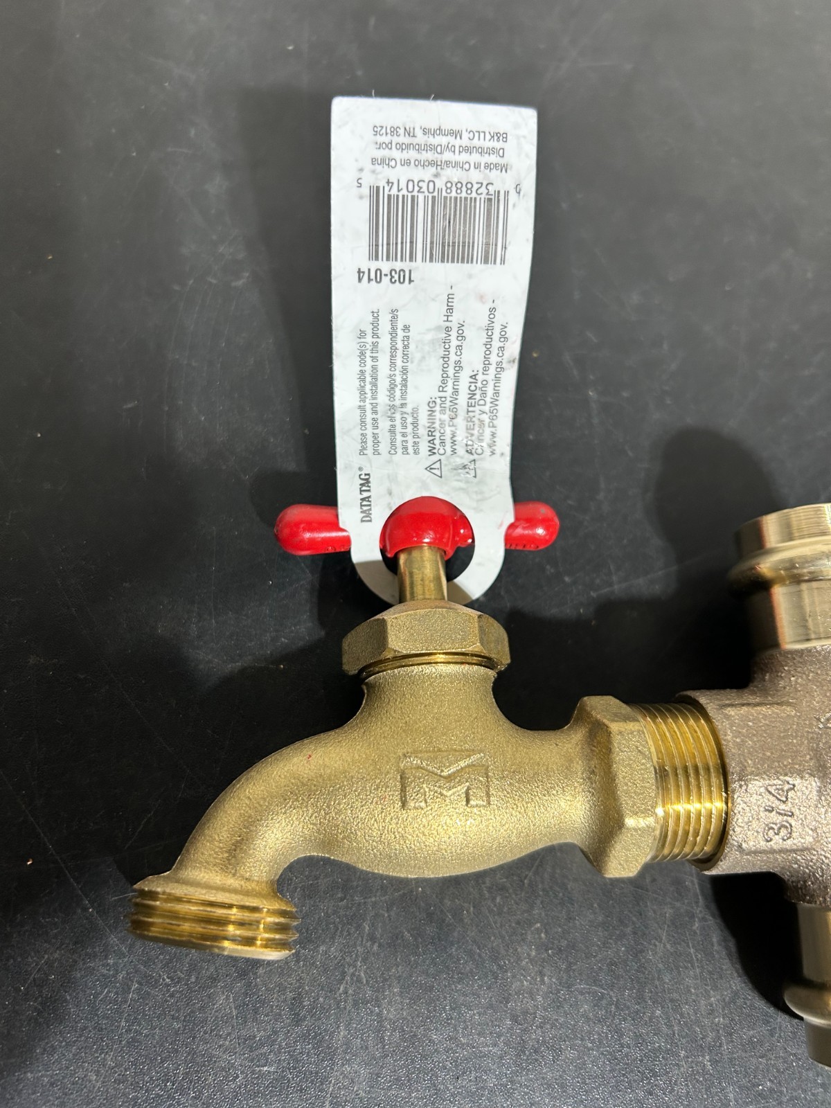VIEGA PROPRESS TEES w/ PROLINE DRAIN VALVES QTY (2) 3/4″ male x 3/4″ HOSE *NEW*