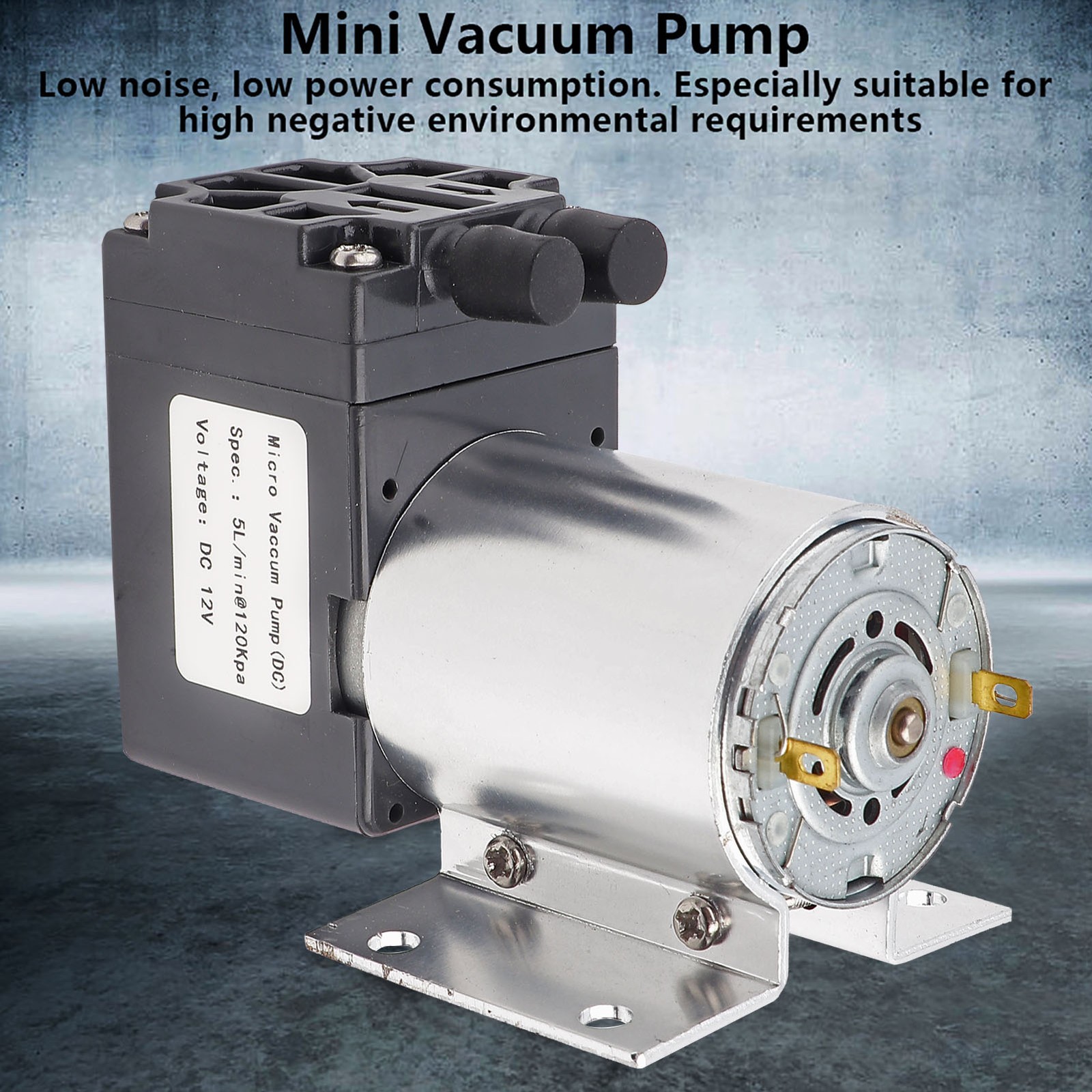 DC 12V 5L/min 120kpa Mini Vacuum Pump Negative Pressure Suction Pumping With