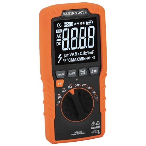 Klein Tools MM450 TRMS Multimeter Voltage Current Resistance Temperature Test