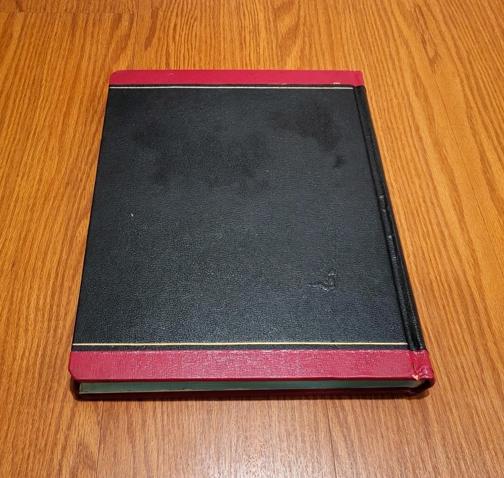 NATIONAL BLANK BOOK COMPANY Hardcover Ledger Accounting #58-403 D-3