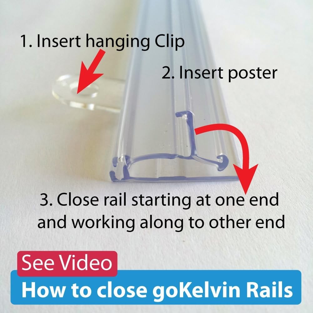 Poster Hanger Frame 48 inch wide 48×36 48×48 48×72 (Clear)