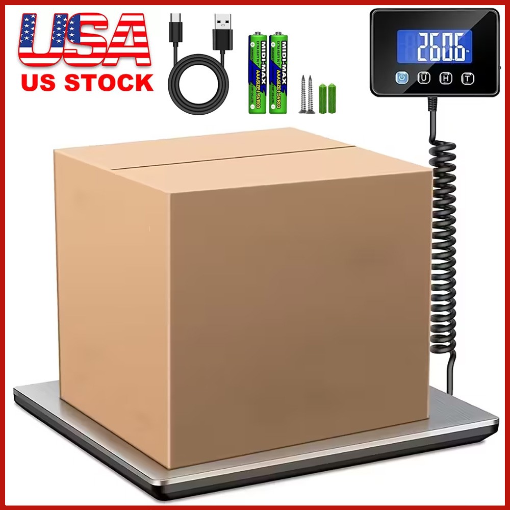 Shipping Scale Digital Postal Scale 440 lbs x 0.7 oz. AC/DC Package LCD Display
