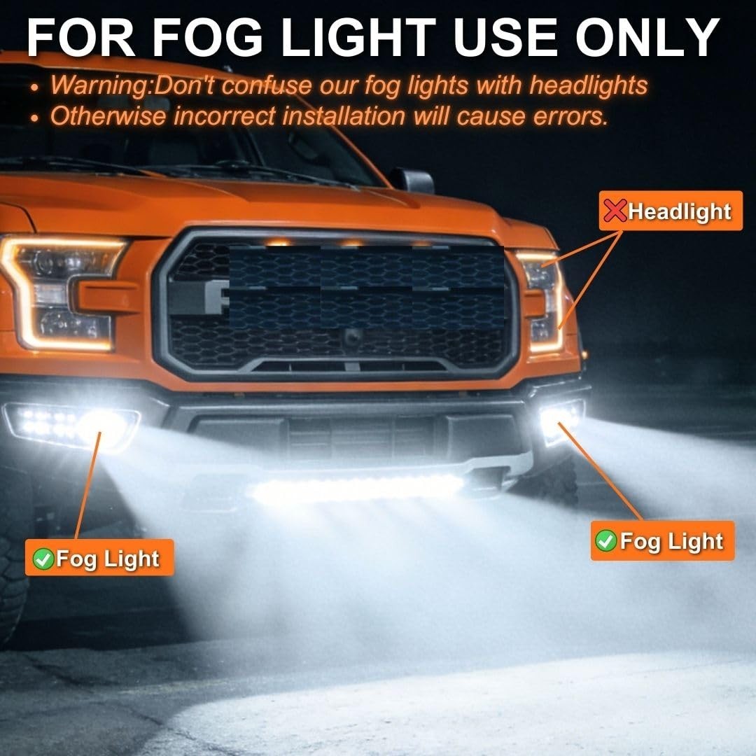 SEALIGHT 9005 9006 Bulbs 64000LM Fog Light, 3 Min Plug And Play, 11 Size, Pack
