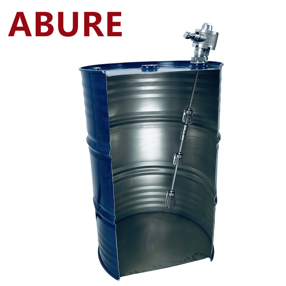 ABURE M1 Air Powered 55 Gallon Drum Mixer, Air Driven Expanding Blade Agitator