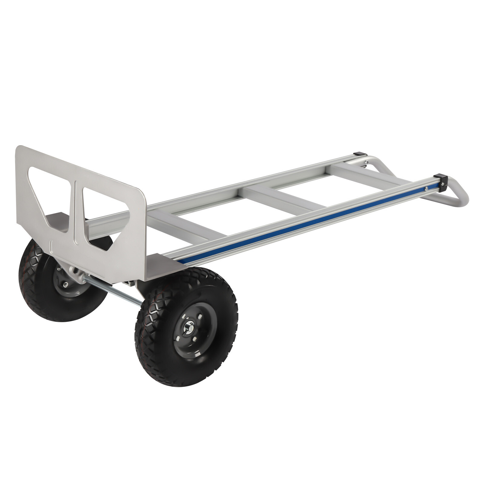 Aluminum Alloy Hand Truck Cart Heavy Duty Dolly with Rubber Wheels 440lbs/500lbs