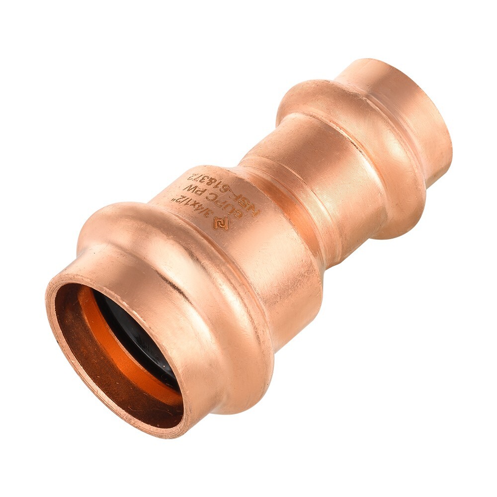 10 PCS EFIELD 3/4″x1/2 » Copper Press Fit Reduce Coupling Fitting, Lead Free
