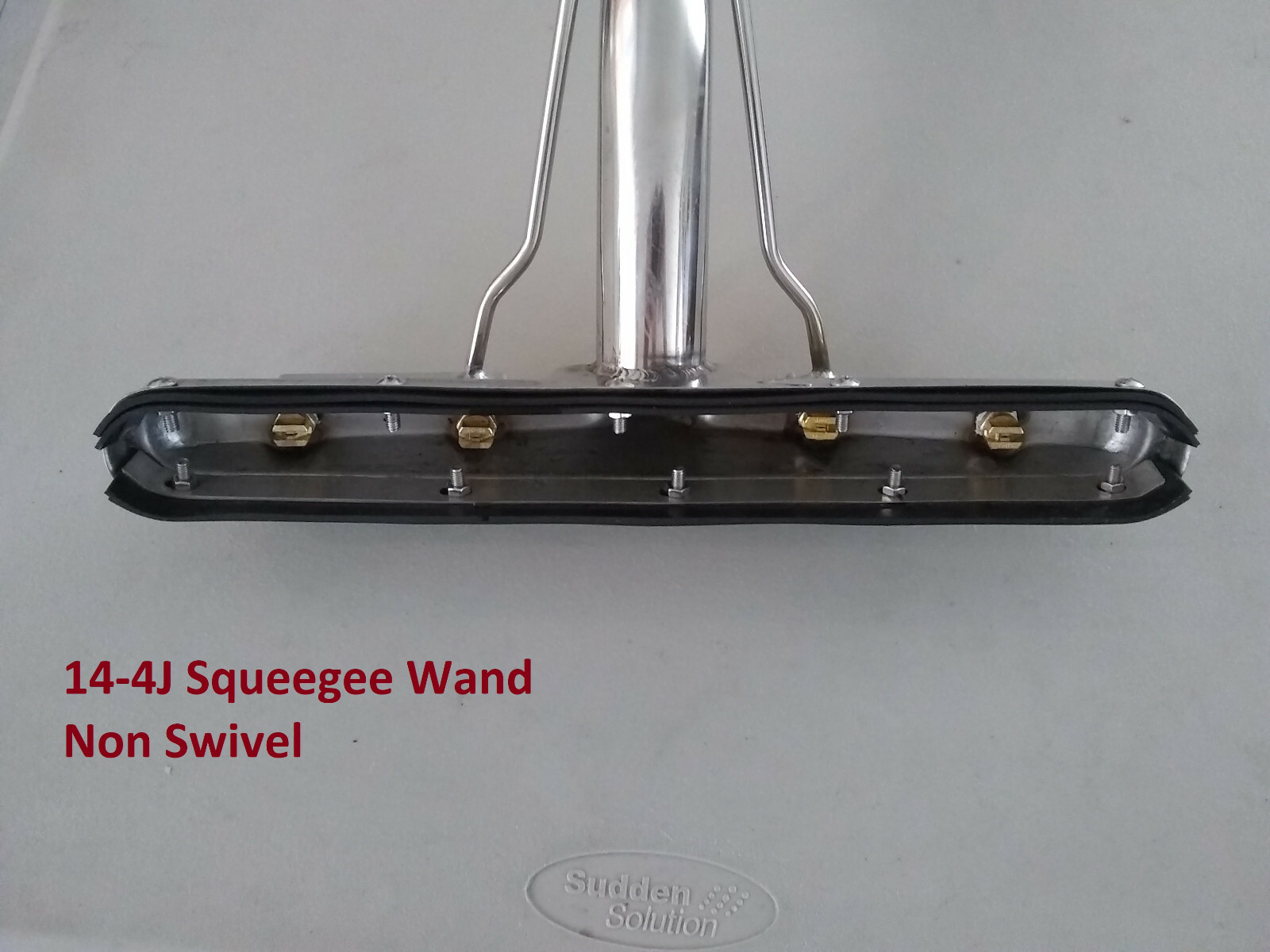 14″ 4-JET S-BEND Hard Surface Tile & Grout Cleaning Squeegee WAND Floor Scrubber