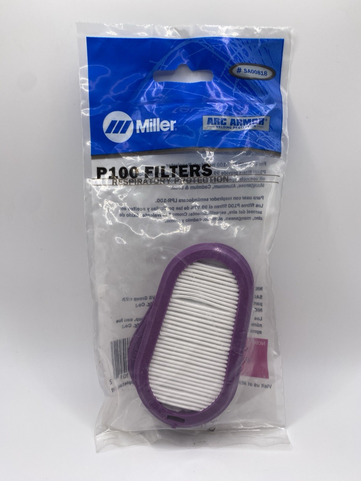 Miller P100 Replacement Filter for LPR-100 – SA00818 (2 Pack)