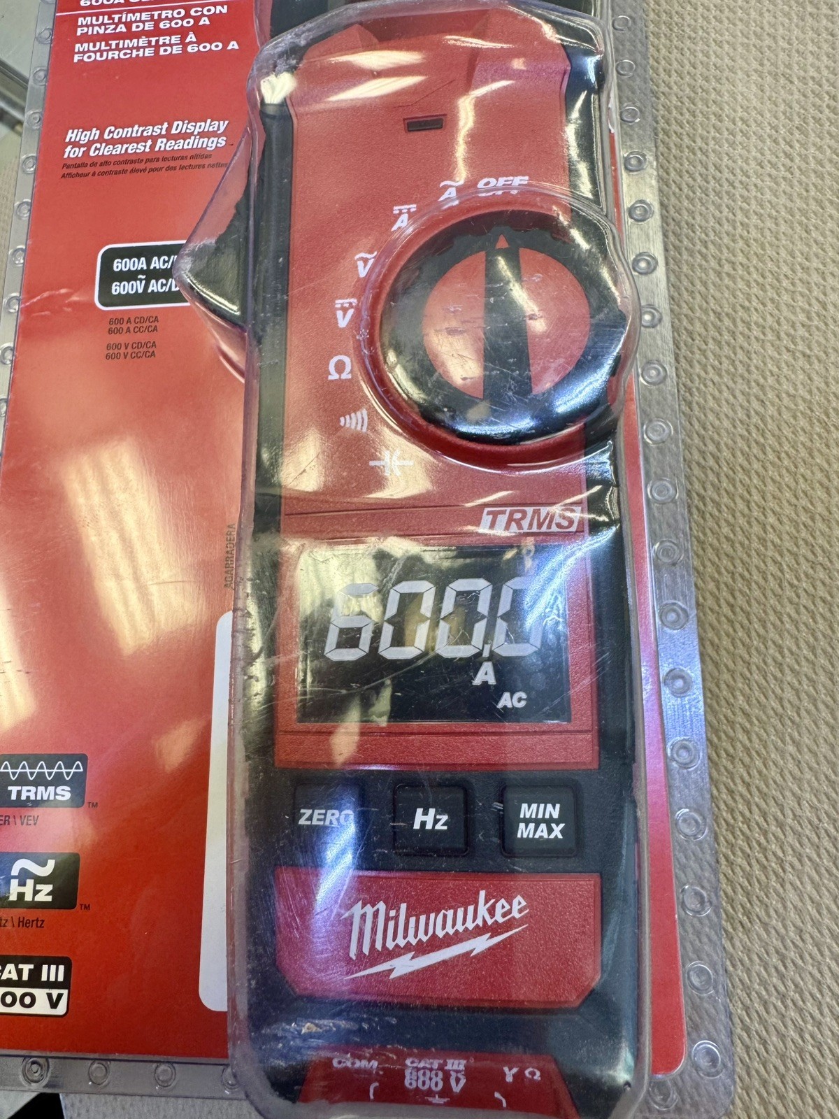 NEW MILWAUKEE 2237-20 600 Amp AC/DC Digital Clamp Meter