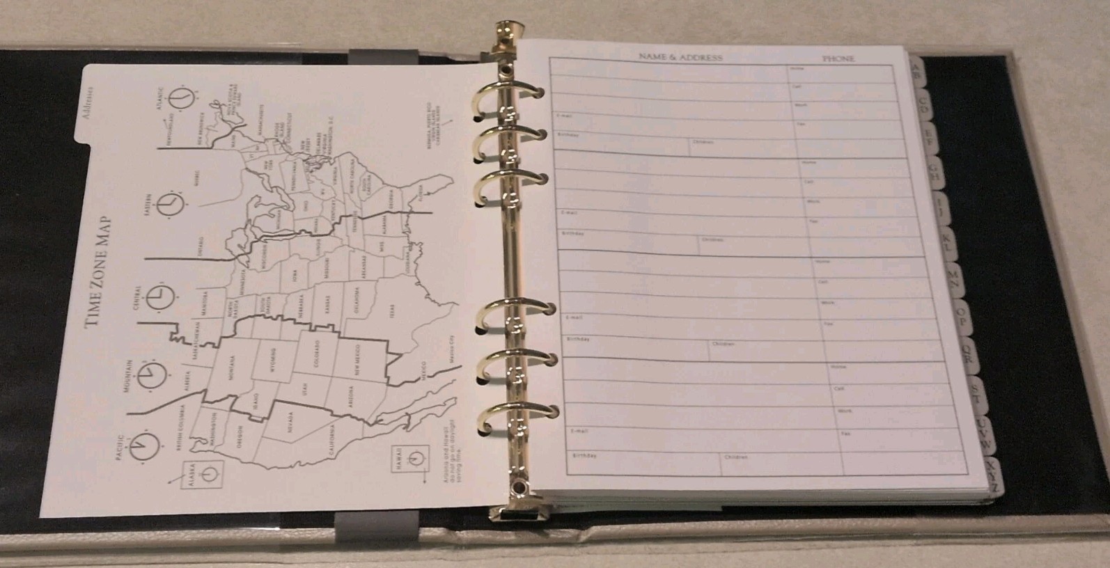 Hallmark Refillable Address Book Cream Color 5STZ1001 Undated Calendar
