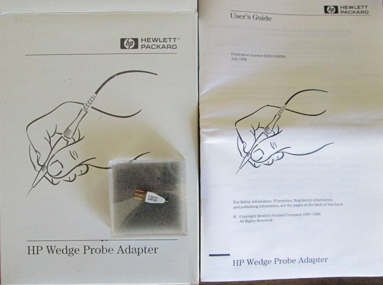 IC probe for TQFP, PQFP 0.65 mm pitch package. HP E2615A Wedge Probe Adapter NEW