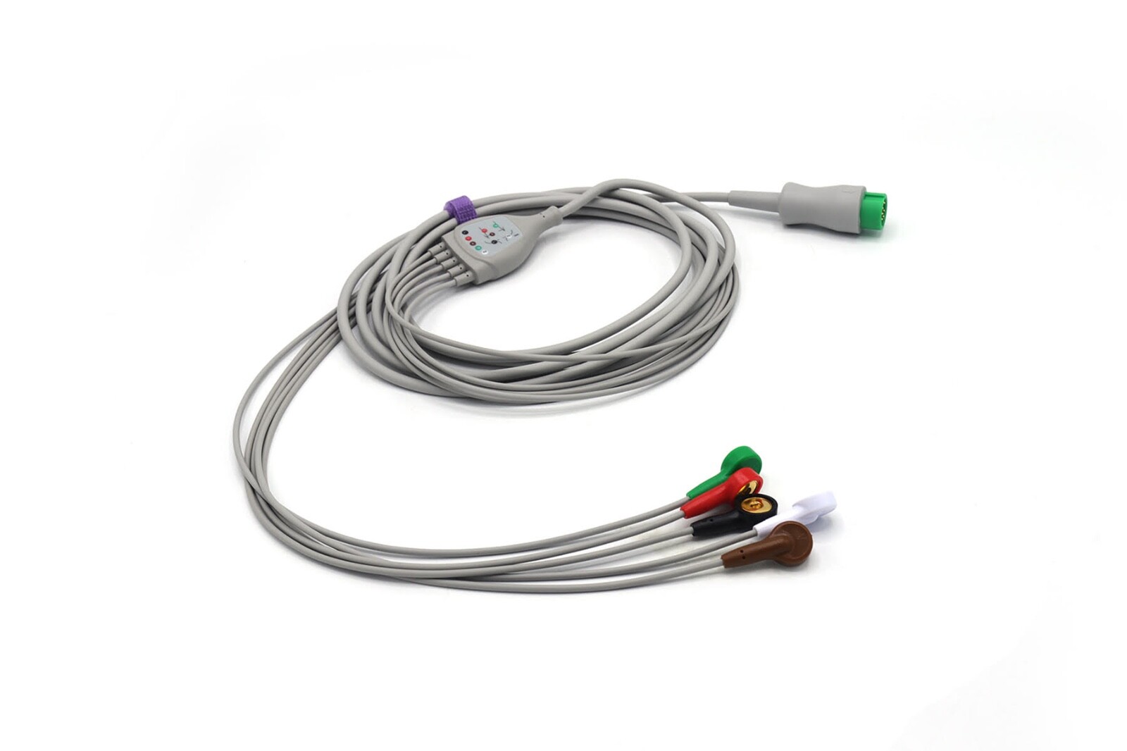 Mindray Passport 12 ECG Cable 12 Pin 5 Leads Snap Compatible – Same Day Shipping