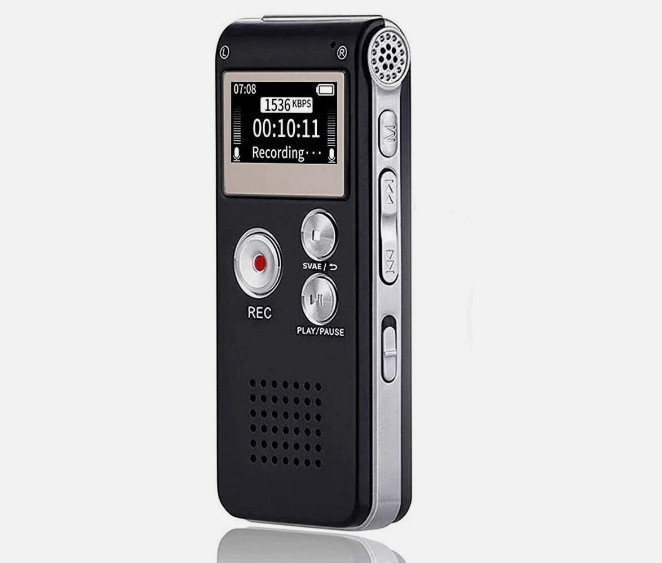 Lecture Digital Voice Recorder Dictaphone Audio MP3 Sound Mini Recorder Mic