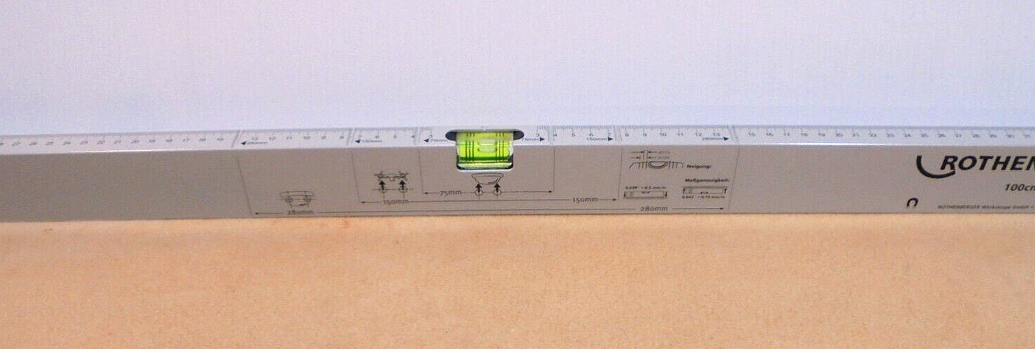New Rothenberger 100cm Spirit Level #1500001548 with Magnets – Ships Free