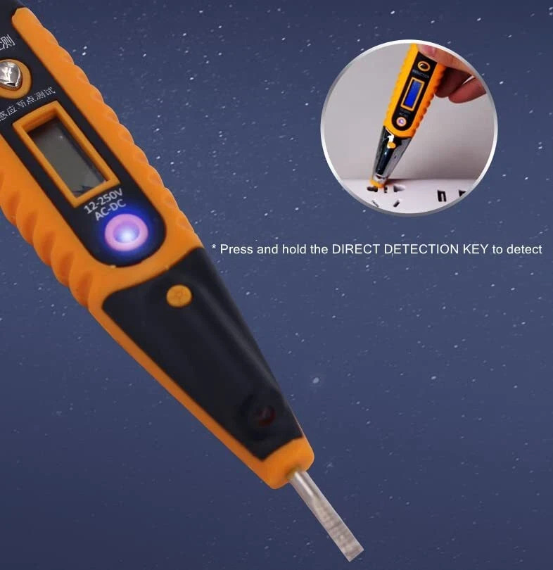 Voltage Electric Tester Volt Detector Test Pen AC DC Non-Contact Sensor V12-1000