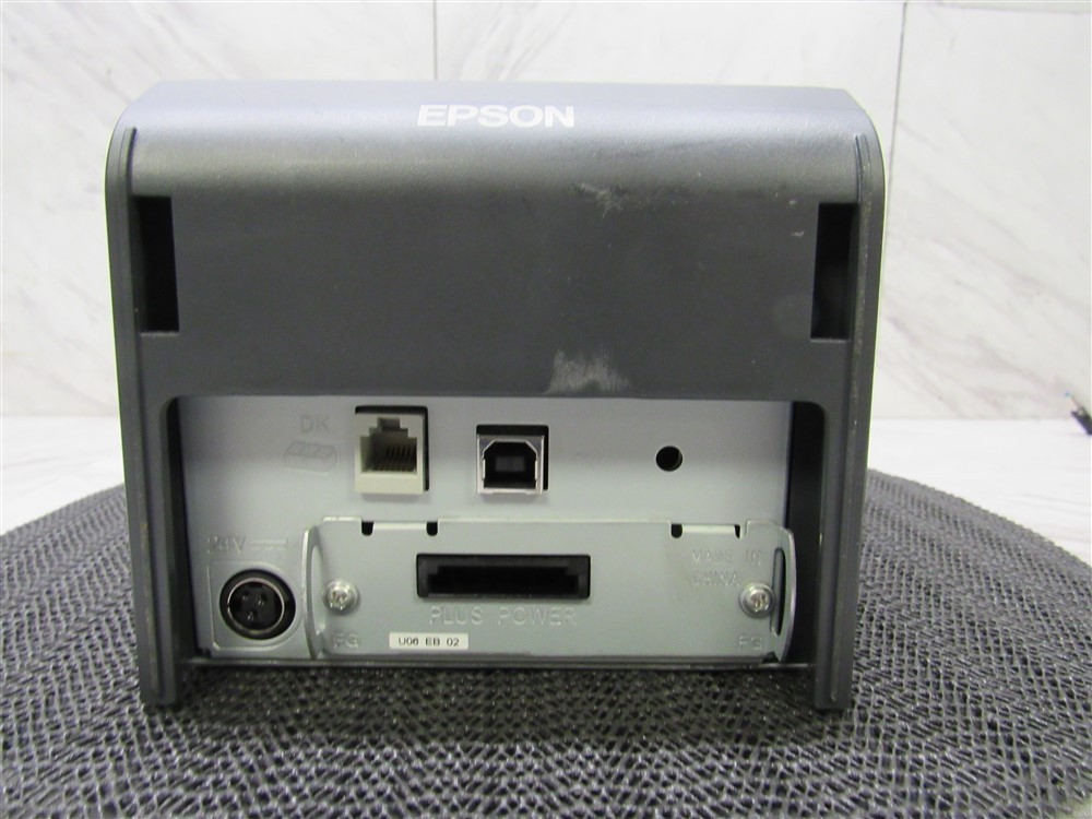EPSON TM-T70II POS THERMAL RECEIPT PRINTER M296A w/ USB + PWR SUPPLY