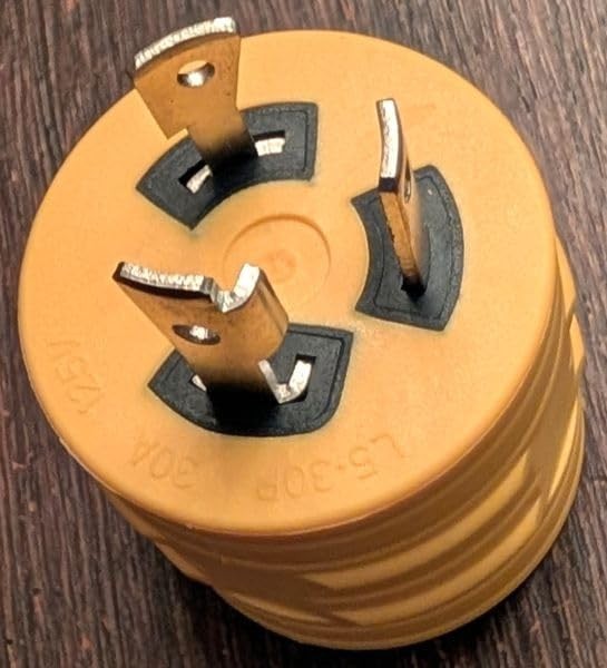 NEMA L5-30P To TT-30R 30 Amp RV Adapter 3 Prong Twist Lock Generator Plug New US