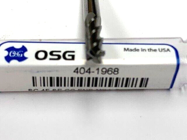 5.0 MM CARBIDE END MILL METRIC 4 FL SINGLE END CENTER CUTTING OSG 404-1968 USA