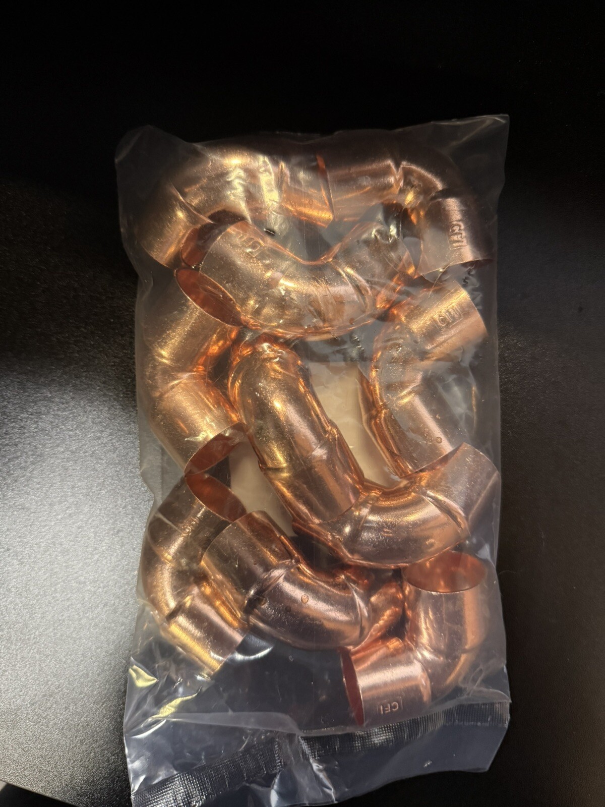 Copper Pipe Fittings 90 Degree Elbow 1″ Inch – Lot/bag of 10