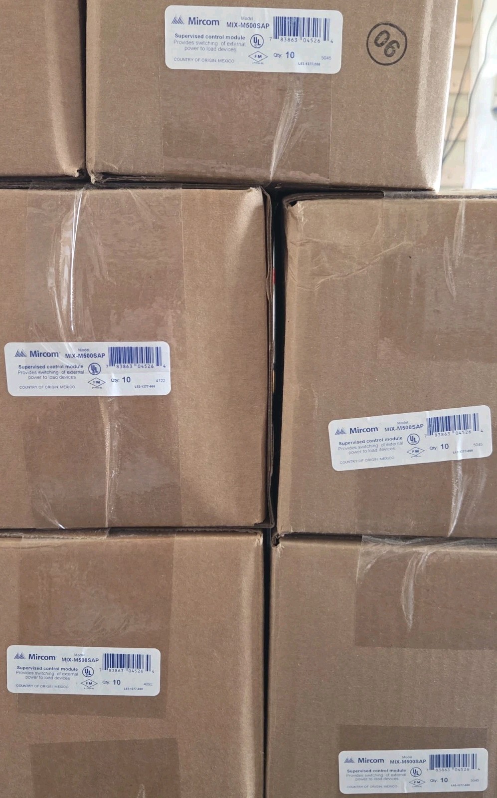 MIRCOM MIX-M500SAP SUPERVISED CONTROL MODULE – BRAND NEW – «WHITE» – 84 AVAIL.