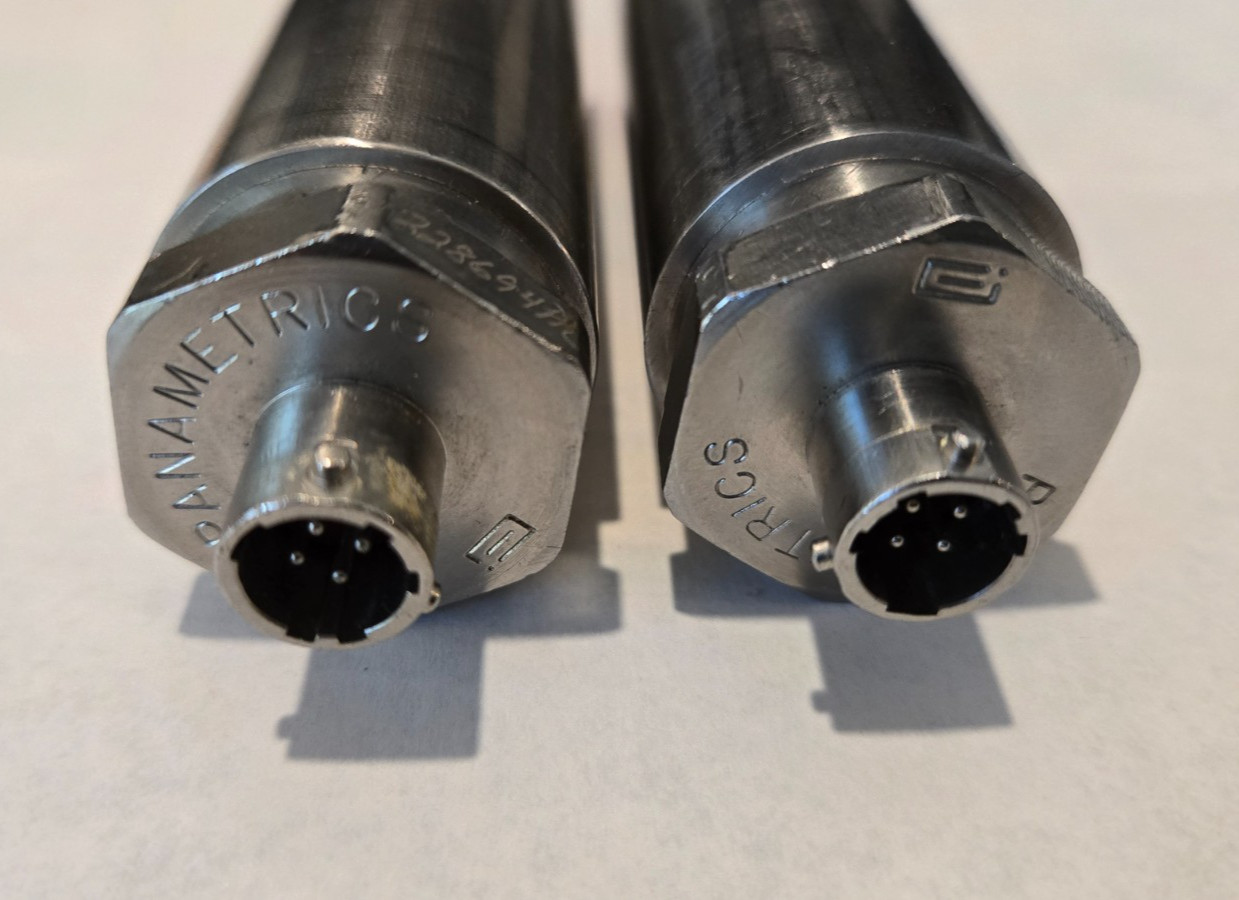 Panametrics Wetted Ultrasonic Flow Transducers 095268-12, 09 | 316 SS | 4-Pin