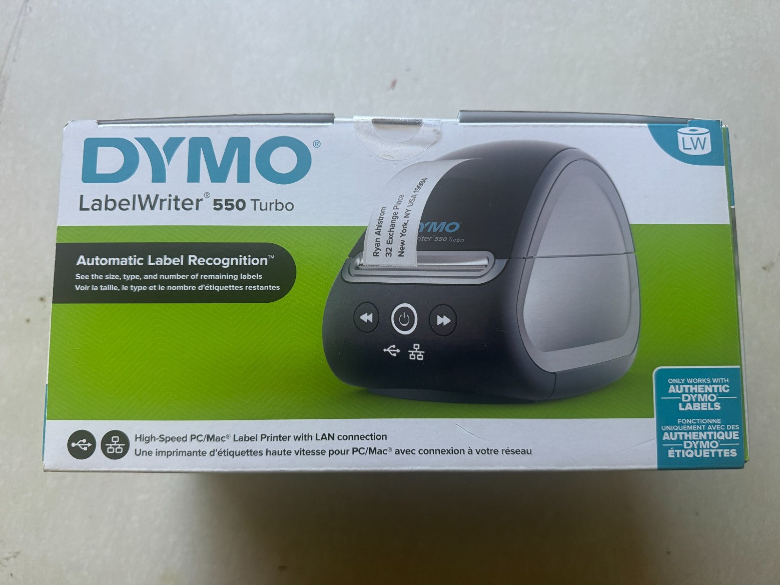 DYMO LabelWriter 550 Turbo Label Printer, New, Unopened