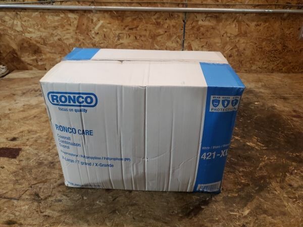 Ronco Care 421-XL X-Large White Non woven Polypropylene With Hood Case of 50
